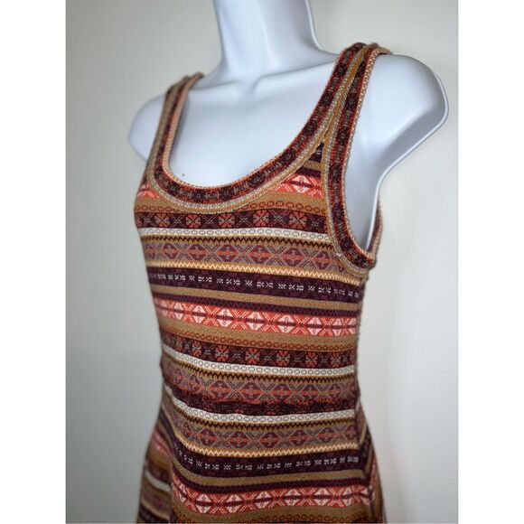 Free People Fair Isle Sweater Sleeveless Dress Fit & Flare Wool Blend Petite Sma - Picture 3 of 8